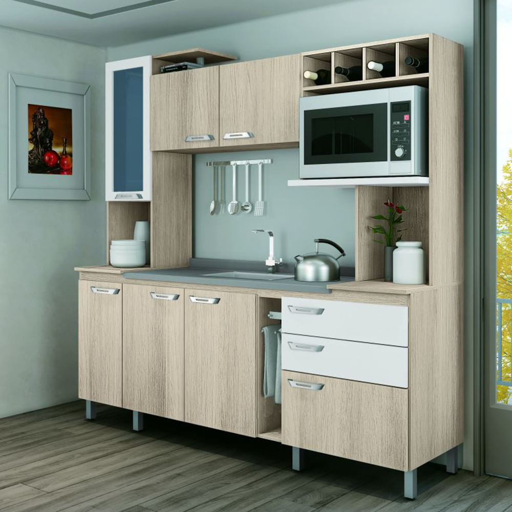 Cozinha Móveis Sul Aurora com 7 Portas 2 Gavetas Schumann # Cozinha Compacta Moveis Sul Cozinha Móveis Sul Aurora com 7 Portas 2 Gavetas Schumann # Cozinha Compacta Moveis Sul