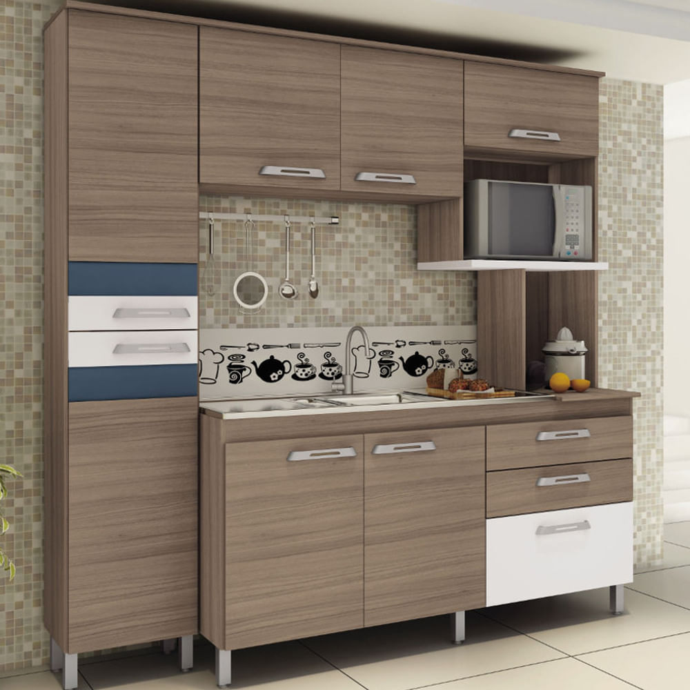 Cozinha Compacta Móveis Sul Milena 7 Portas 3 Gavetas com Espaço para Microo # Cozinha Compacta Moveis Sul Cozinha Compacta Móveis Sul Milena 7 Portas 3 Gavetas com Espaço para Microo # Cozinha Compacta Moveis Sul