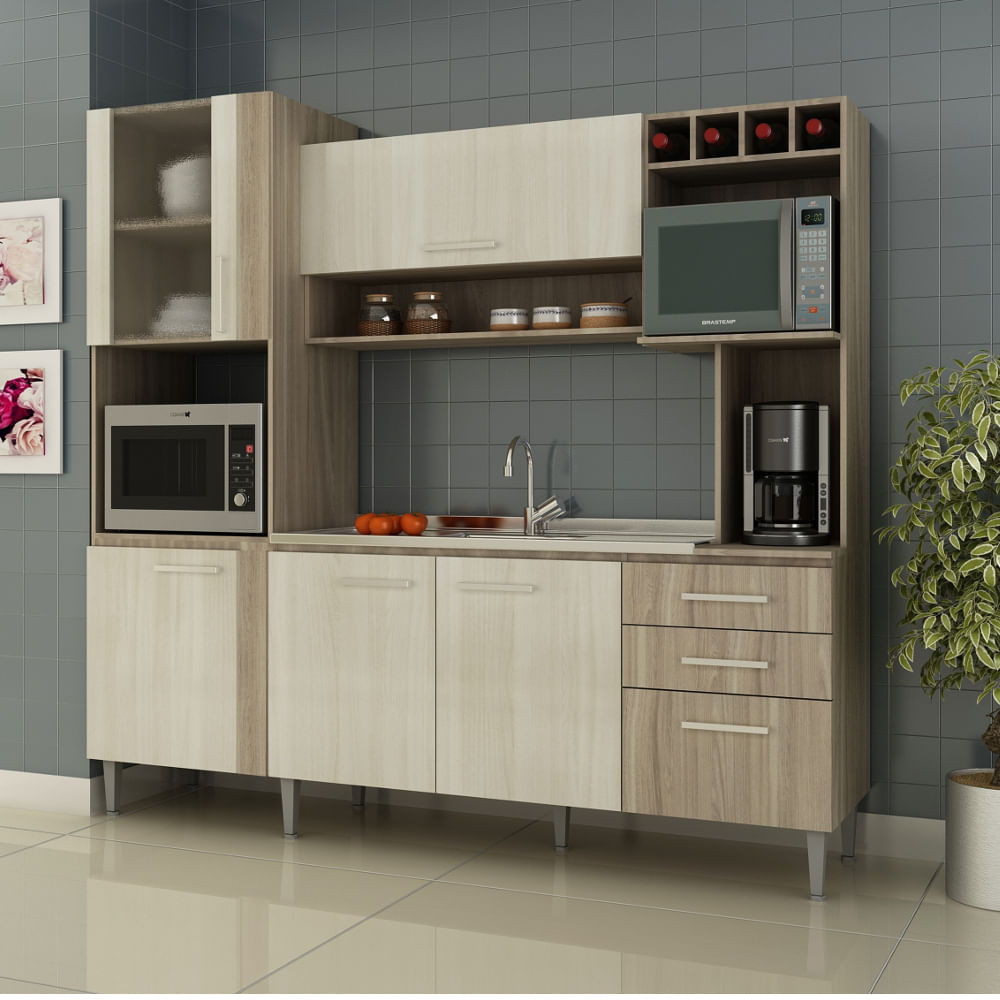 Cozinha Compacta Fellicci Bella 5 Portas e 3 Gavetas com Espaço para Forno e # Cozinha Compacta Florata Fellicci Cozinha Compacta Fellicci Bella 5 Portas e 3 Gavetas com Espaço para Forno e # Cozinha Compacta Florata Fellicci